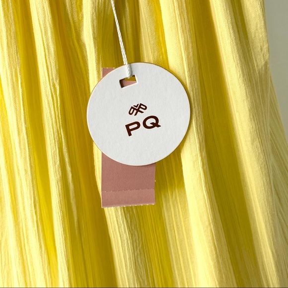 PQ SWIM Ramona Tiered Maxi Dress in CITRINE NWT - Picture 11 of 12